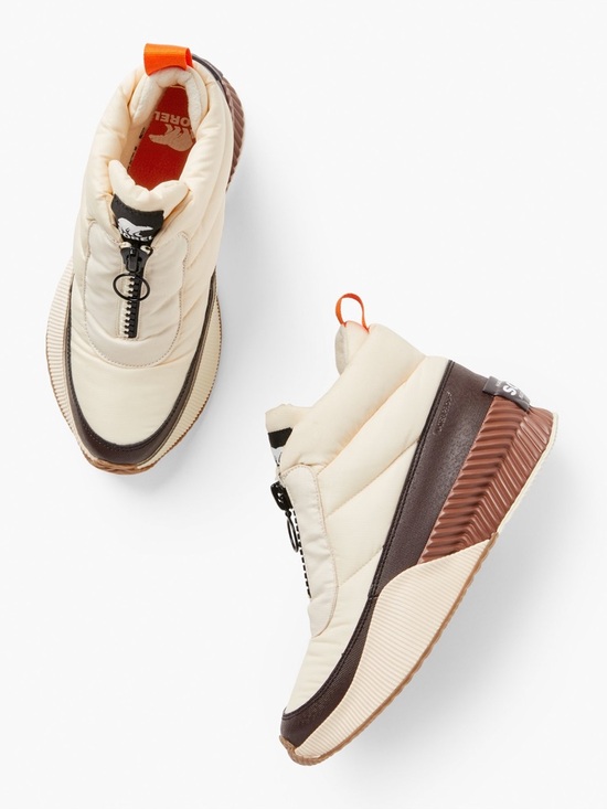 Sorel Shoes - SOREL OUT N ABOUT III PUFFY ZIP WATERPROOF BOOTS IN CHALK 8.5